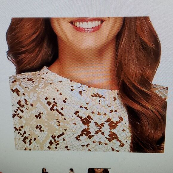 Isaac Mizrahi LIve! SNAKE PRINT PULLOVER SWEATSHIRT S - Picture 1 of 7